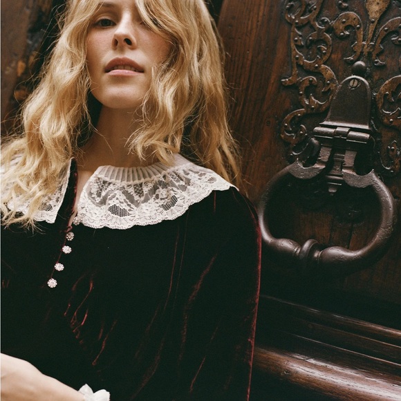 Doen Lisbeth Dress in Vino Rosso - Picture 2 of 8